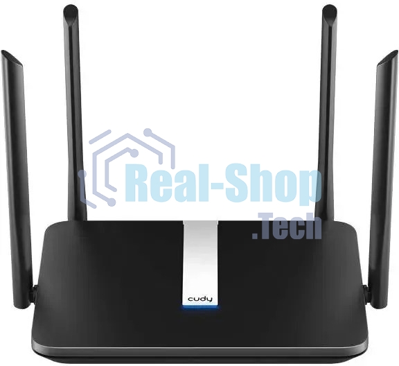 Роутер беспроводной Cudy X6 AX1800 10/100/1000BASE-TX черный