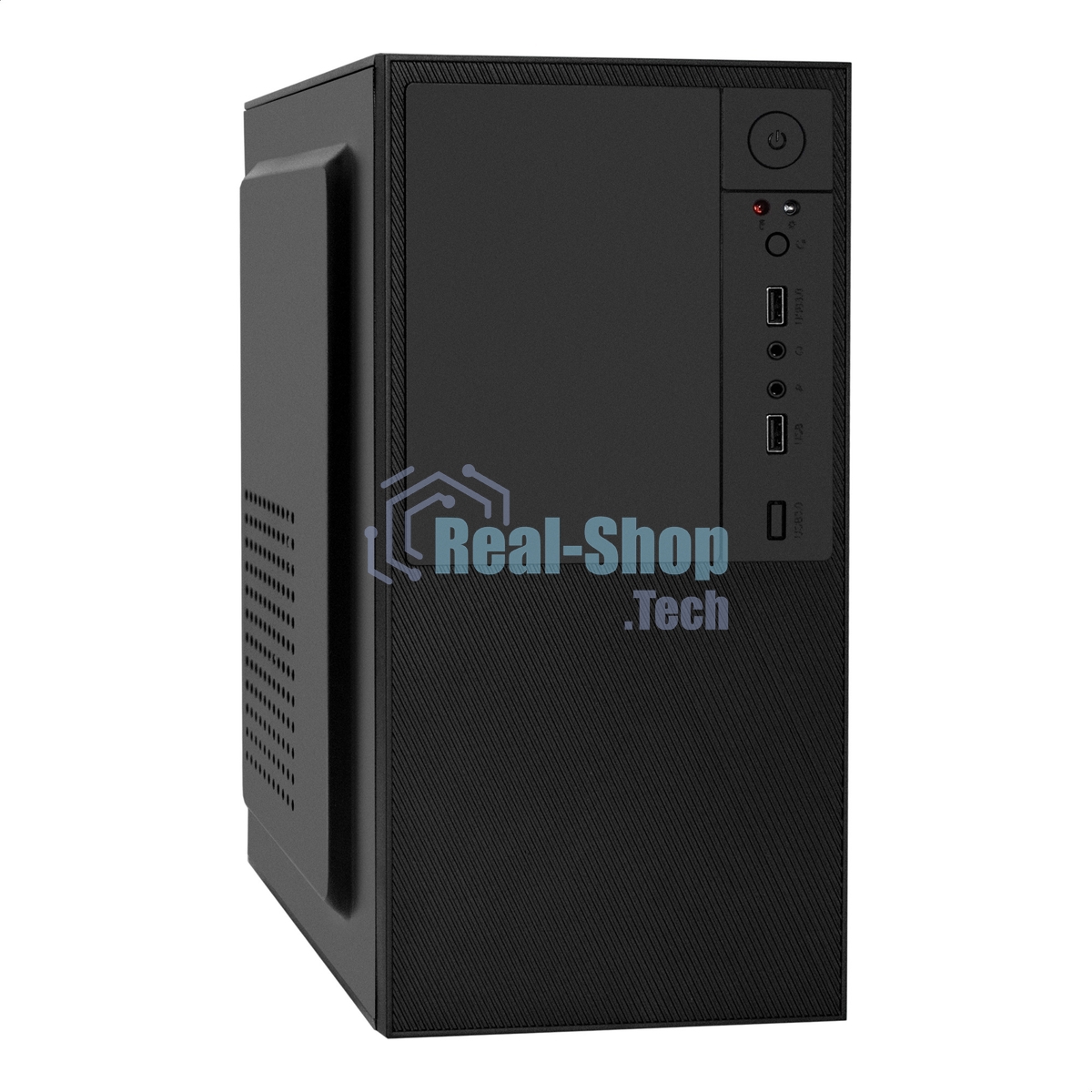 Компьютерный корпус Minitower ExeGate BAA-308U2-AAA450 (mATX, БП AAA450 с вент. 8см, 1хUSB+2хUSB 3.0, HD Audio, черный)