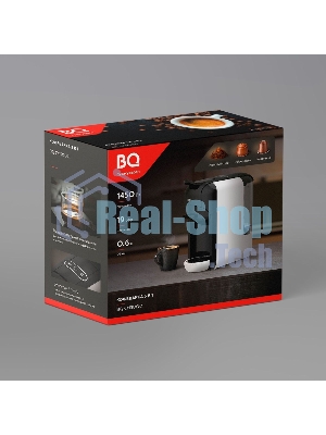 Кофеварка комбинированная BQ CM3000 черный/белый, исп. кофе - молотый, капсулы Nespresso/Dolce Gusto, 0.6 л, 1450 Вт, 19 бар