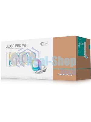 Система жидкостного охлаждения Deepcool LE360 PRO Wh ARGb Soc-AM5/AM4/1200/1700/1851 белый 4-pin 19-33dB Al 300W 1817gr Ret (R-LE360PRO-WHAMMC-G-1)