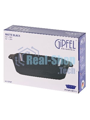 Форма для запекания MATTE BLACK прямоугольная 29,5х20,5х6,5см, жаропрочная керамика