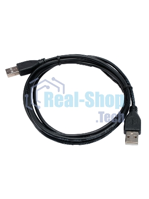 Кабель USB2.0 Cablexpert CC-USB2-AMAM-1.8M, AM/AM, экран, 28/26AWG, медь, Pro, 1.8м, черный, пакет