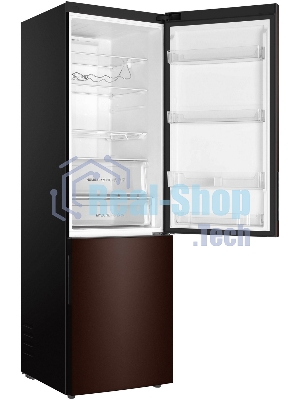Холодильник Haier C4F740CLBGU1 коричневый двухкамерный 286/115л морозилка снизу, No Frost