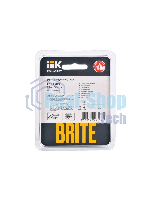 Рамка 1-мест. IEK BRITE РУ-1-2-БрВа стекло ванильный