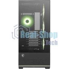 Компьютерный корпус MSI MAG Pano 110R PZ черный без БП ATX 6x120мм 7x140мм 2xUSB 3.0 1xUSB3.1 audio AirDuct bott PSU