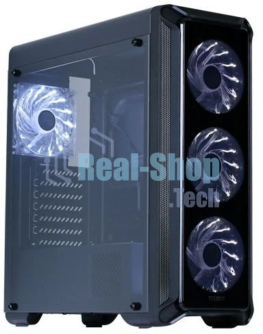 Компьютерный корпус Zalman i3 edge черный без БП ATX 3x120мм 2xUSB 2.0 1xUSB 3.0 audio bott PSU