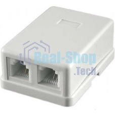 Розетка RJ-11 Двухпортовая, 2х6р4с