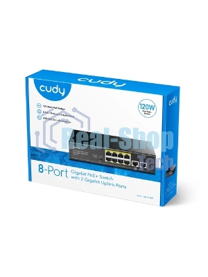 Коммутатор Cudy GS1010P, 8×1 Гбит/с, 2×1 Гбит/с