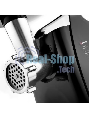 Мясорубка электрическая BRAYER BR1606 черный, 1800 Вт, 2.0 кг/мин, реверс, защита от перегрузки, насадки - 5