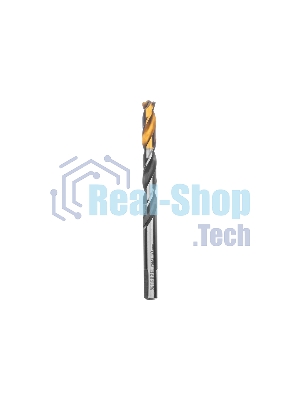 Сверло спиральное по металлу Denzel 10 x 133мм, Р6М5, Golden Tip, многогранная заточка