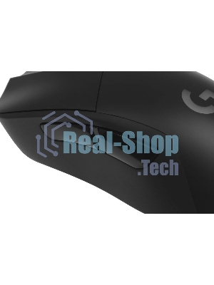 Мышь игровая Logitech G703 Lightspeed черная, сенсор 100-25600dpi (Hero25K), беспроводная 2.4GHz + USB 1,8м, 5 программируемых кнопок + колесо прокрутки, RGB-подсветка, под правую руку