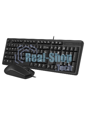 Комплект клавиатура+мышь A4Tech KK-3330 проводной, USB, 1200 DPI, чёрный
