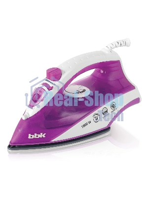 Утюг BBK ISE-1802 фиолетовый/белый, 1800 Вт, 20 г/мин, 60 г/мин, 180 мл