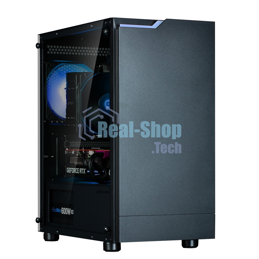 Компьютерный корпус ZALMAN T4 PLUS, MATX, черный, WINDOW, 1 x Combo (3.5'' or 2.5''), 1x3.5'', 2x2.5