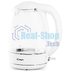 Чайник электрический Candy CK-300 1.8л. 2200Вт белый корпус: Металл/стекло/пластик