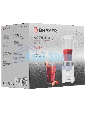 Блендер стационарный Brayer BR1206 белый, 800 Вт, плавная регулировка