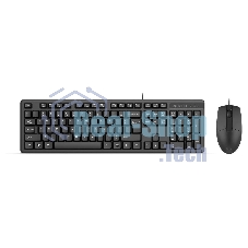 Комплект клавиатура+мышь A4Tech KK-3330 проводной, USB, 1200 DPI, чёрный
