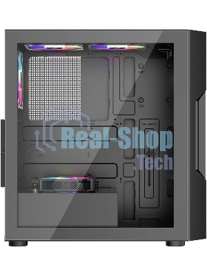 Компьютерный корпус 1STPLAYER TRILOBITE T7-P черный ATX 4x120мм LED fans T7-P-BK-4F1