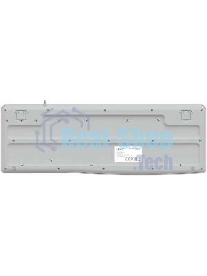 Клавиатура Acer OKW500 белый USB Multimedia (ZL.KBDEE.01S) кабель 1.8м