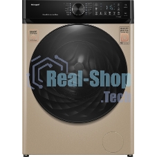 Стиральная машина Weissgauff WM 59411 Direct Drive Inverter Steam Champagne золотистая, загрузка фронтальная 11кг, 1400 об/мин., класс: A+++