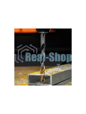 Сверло спиральное по металлу Denzel 11 x 142мм, Р6М5, Golden Tip, многогранная заточка