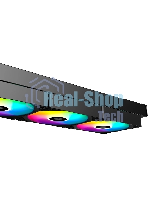 Система жидкостного охлаждения ID-Cooling FX360 TD ARGB Soc-AM5/AM4/1200/1700/1851 черный 4-pin 27.2dB Al+Cu LCD 350W Ret