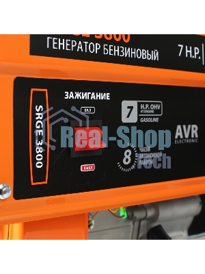 Электрогенератор бензиновый Patriot Max Power SRGE 3800, 3 кВт, 78 дБ, 43.6 кг