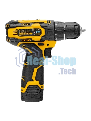 Дрель-шуруповерт Denzel CDQ-12, 12 В, 1,5 Ач, 30 Нм, щеточный