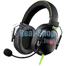 Гарнитура Defender Toxic чёрный, проводная, USB / mini jack 3.5 мм, подсветка