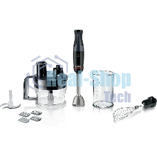 Блендер погружной Bosch MSM4B670 черный, 1000 Вт, плавная регулировка, турбо
