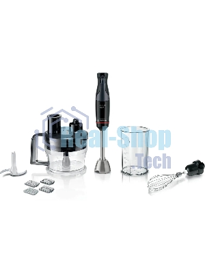 Блендер погружной Bosch MSM4B670 черный, 1000 Вт, плавная регулировка, турбо