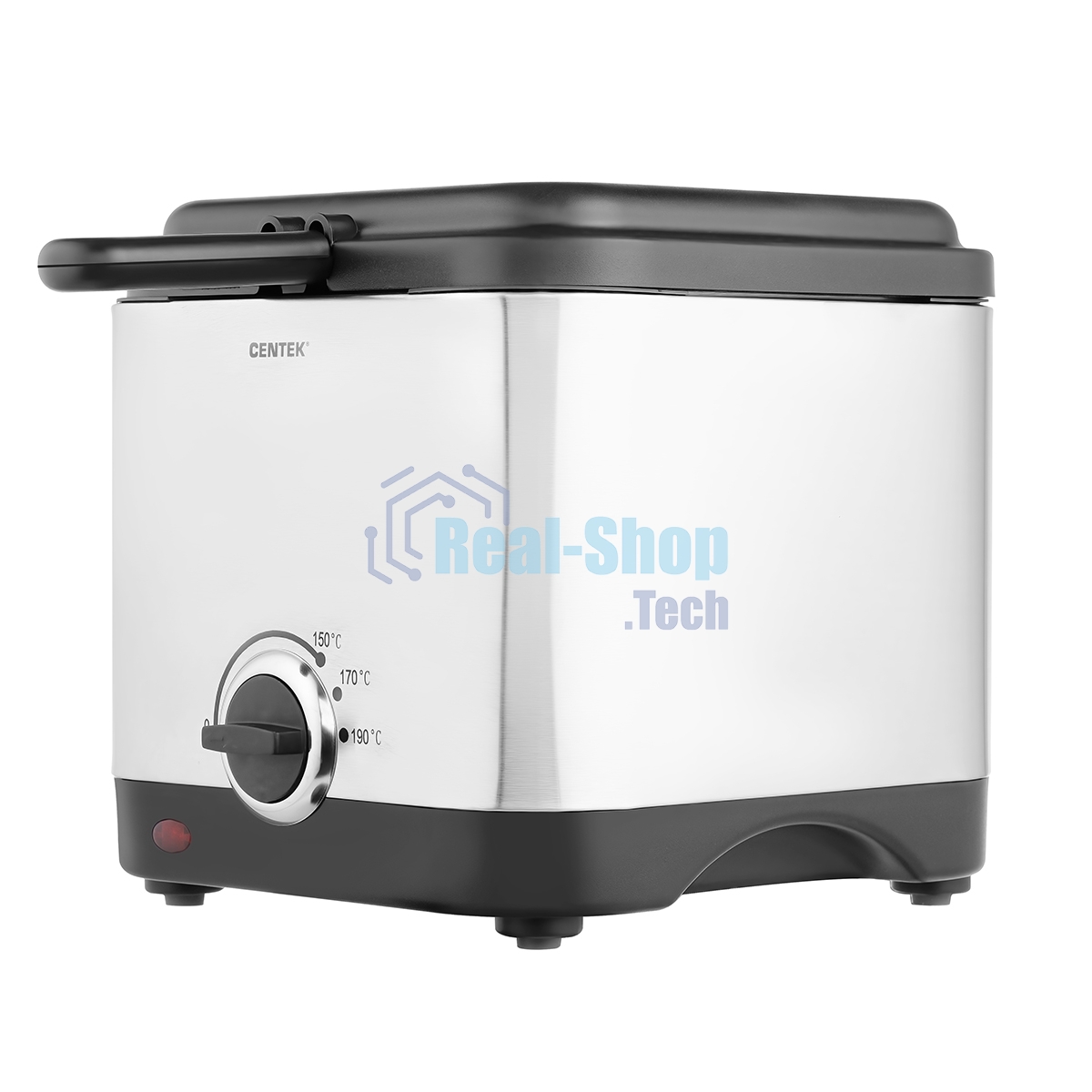 Фритюрница Centek CT-1430 900 Вт объем 1,5лЧаша - антипригарная, стальной корпус, окно