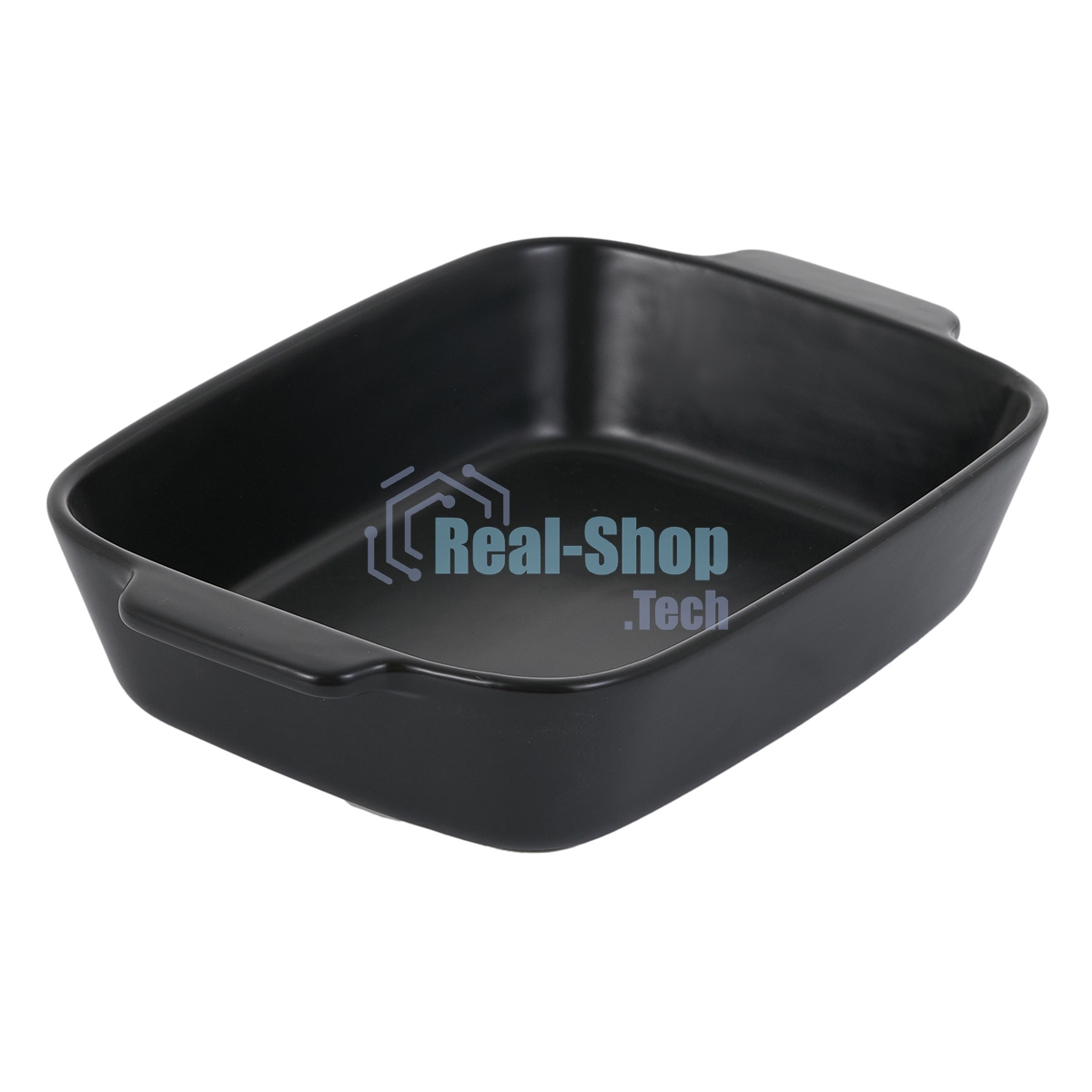 Форма для запекания MATTE BLACK прямоугольная 29,5х20,5х6,5см, жаропрочная керамика