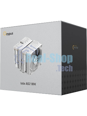 Кулер Ocypus Iota A62 WH Iota-A62-WH белый 120мм алюминий+медь 2000rpm 29db 4-pin 260W 158мм