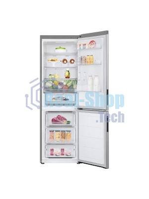 Холодильник LG GC-B459ANMW серебристый двухкамерный 234/110л морозилка снизу, No Frost