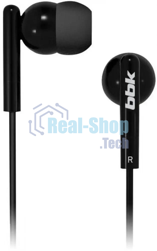 Проводные наушники BBK EP-1003S черный, вкладыши
