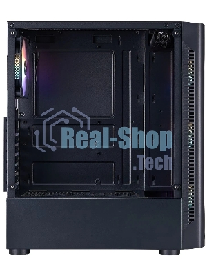 Корпус 1STPLAYER DK D4 FRGB Black, Midi-Tower, чёрный, 4 x 120 мм
