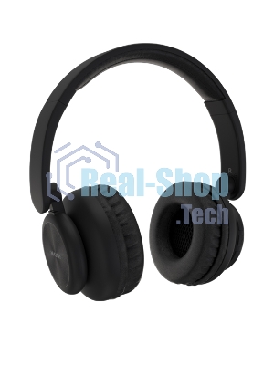 Беспроводные наушники Maxvi MHF-200BT черный, полноразмерные, Bluetooth, встроенный микрофон, до 15 ч