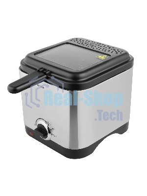 Фритюрница Centek CT-1430 900 Вт объем 1,5лЧаша - антипригарная, стальной корпус, окно