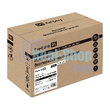 Источник бесперебойного питания ExeGate Smart LB-1000.LCD.AVR.2SH.USB (1000VA/650W, LCD, AVR, 2*Schuko, USB, батарея 12V 9Ah, черный)