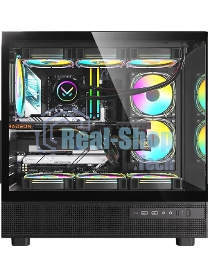 Компьютерный корпус AeroCool/Formula Crystal Z8 FLOE черный без БП ATX 3x120мм 5x140мм 1xUSB2.0 1xUSB3.0 1xUSB3.1 audio bott PSU