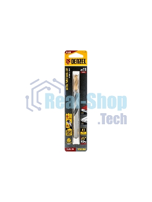 Сверло спиральное по металлу Denzel 11 x 142мм, Р6М5, Golden Tip, многогранная заточка