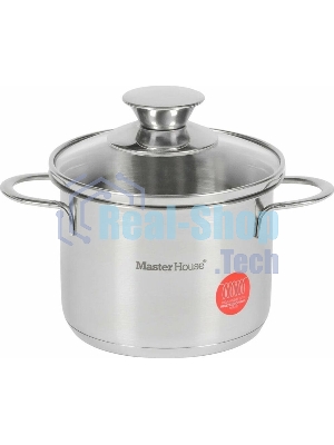Кастрюля MASTER HOUSE Piccolo-1,0 со стеклянной крышкой 75319