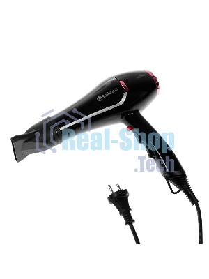 Фен SAKURA SA-4047BK Professional черный/розовое золото, 2000 Вт