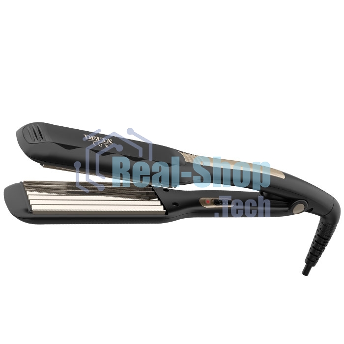 Стайлер для волос DELTA LUX DL-0540 черный/золотой, 45 мм, 215 °C, 1 режим