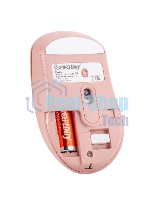 Комплект клавиатура+мышь Smartbuy 108AG беспроводной, USB, 1600 DPI, розовый