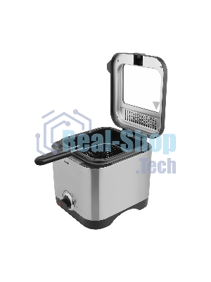 Фритюрница Centek CT-1430 900 Вт объем 1,5лЧаша - антипригарная, стальной корпус, окно