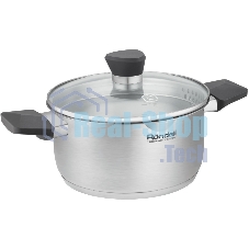 Кастрюля Rondell Strike Grey Ultra RDS-1947 2 л. d=18 см (с крышкой) сталь