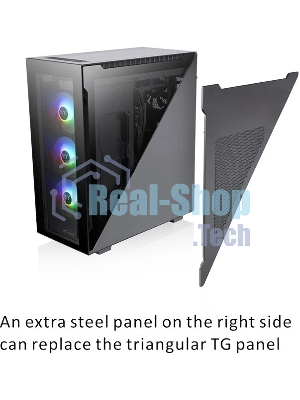 Компьютерный корпус Thermaltake Divider 500 TG ARGb CA-1T4-00M1WN-01 Black/Win/SPCC/Tempered Glass*4/120мм ARGb Fan*3/120мм Standard Fan*1 (527880)