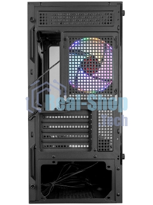 Компьютерный корпус Ginzzu CL475 mATX FAN 3*12LC4 передняя панель Стекло